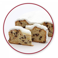 Schoko-Mandelstollen klein schoko-mandelstollen