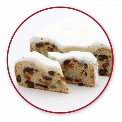 Schoko-Rosinenstollen klein schoko-rosinenstollen